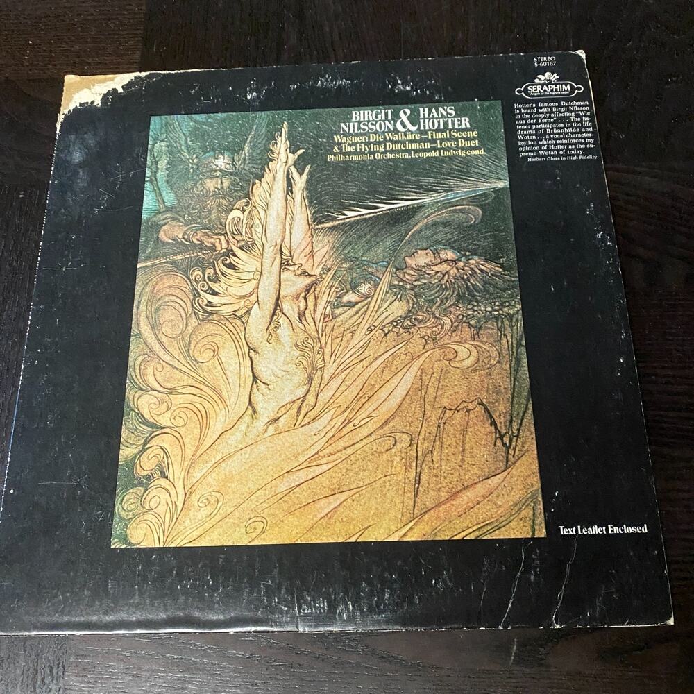 Birgit Nilsson & Hans Hotter Sing Wagner Seraphim S-60167 Vinyl Album LP
